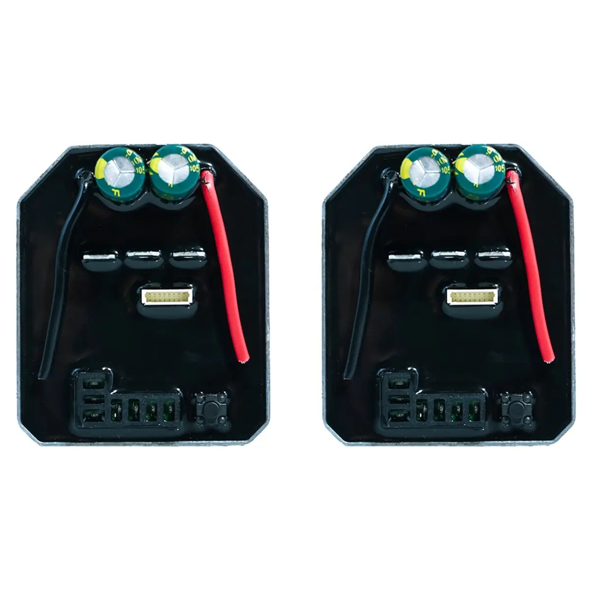 A50U 2Pcs 21V/50A Brushless Lithium Drill Controller Aluminum Shell Dual-Capacitor Electric Drill Board High-Power Controller