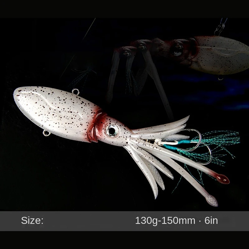 

130g-150mm Glow Squid Skirts Lures Squid Skirts Trolling Lure B