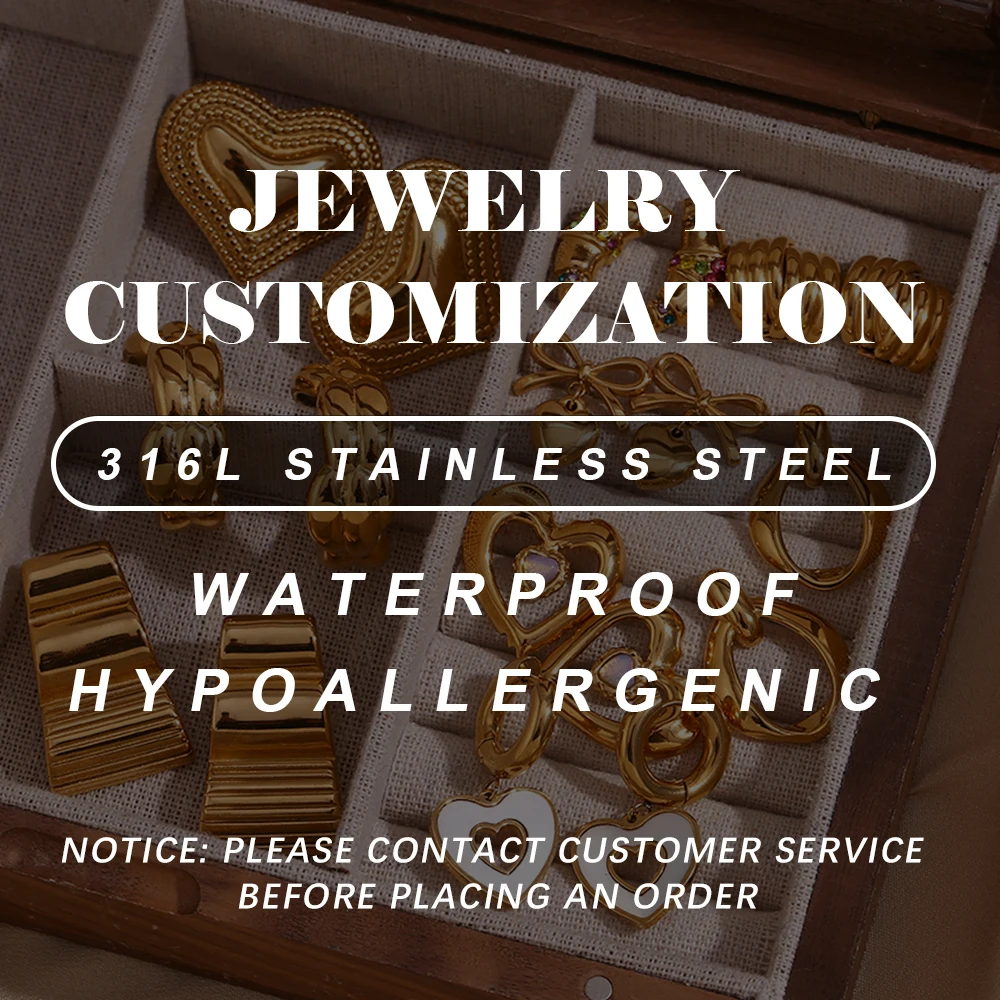 MamacitaSlay Custom Waterproof Hypoallergenic High Quality 316L Stainless Steel Jewelry Customization Accessories