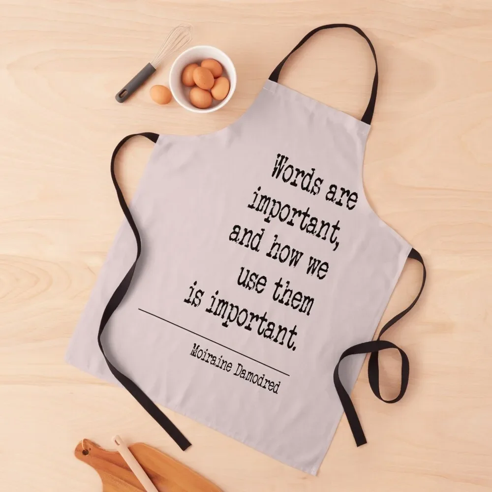 Words are important and how we use them is important Apron Kitchen For Women Waterproof Kitchen For Women Apron