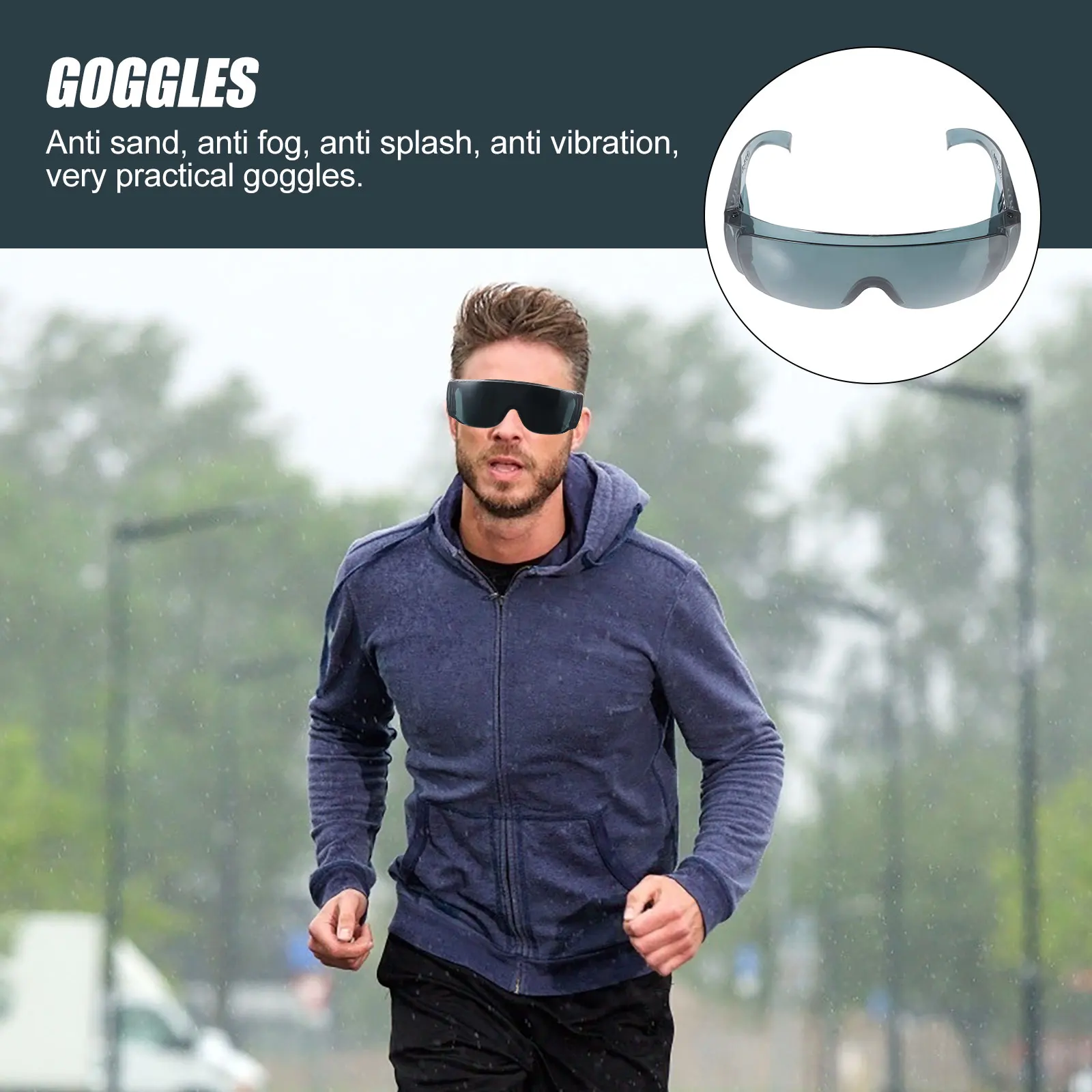 Safety Glasses Eye Protection Goggles Fog Shock Proof Outdoor Sports Cycling Durable Wear Resistant Sunglasses