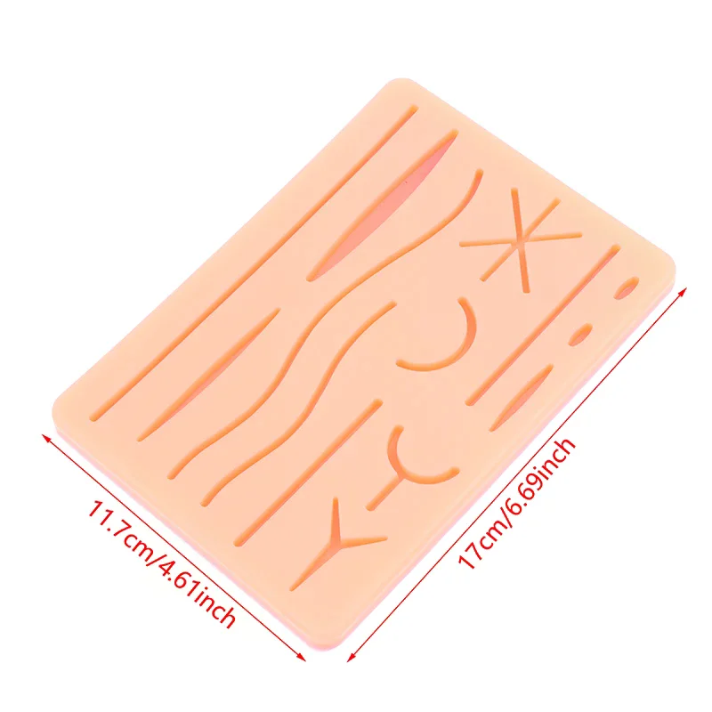 الجلد خياطة نموذج الجرح سيليكون خياطة الوسادة Y صدمة خياطة لوحة التدريب قابلة لإعادة الاستخدام سيليكون خياطة ممارسة حصيرة #5