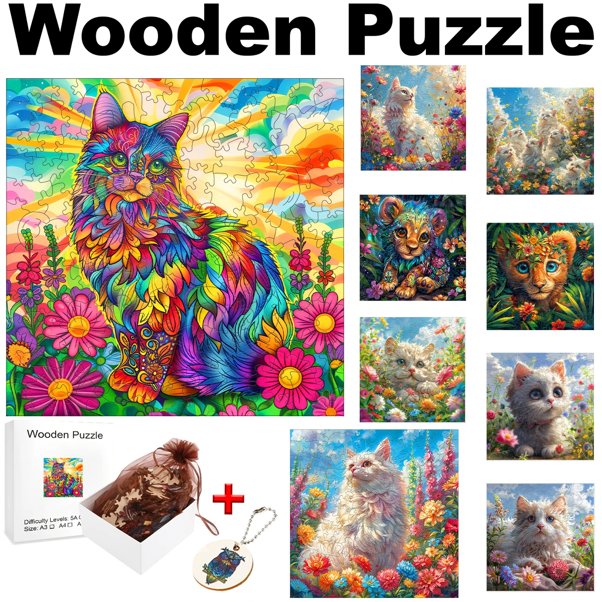 Intelligentie Puzzels Dier Hout Puzzel Volwassenen Bordspellen Voor Kinderen Intellectuele Speelgoed Brain Trainer Jigsaw Montessori Hobby