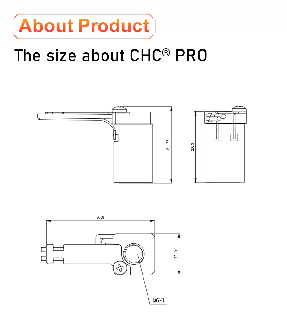 Trianglelab 115W Hochleistungs-CHC Pro Kit PT1000 Keramik-Heizkern Schnellheizung für Ender 3 Volcano Hotend CR10 MK3S BLV – Detail 5
