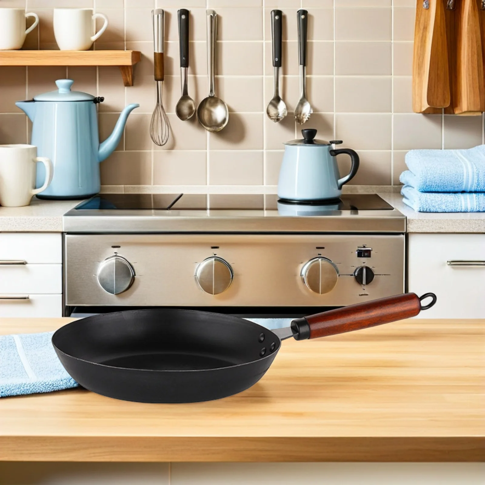 

Wok Non Stick Cooking Pan Non-stick Iron Fried Egg Kitchen Frying Chinese Nonstick