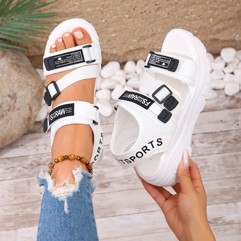 

Женские сандалии больших размеров 2026: Новые универсальные спортивные пляжные туфли для студентов