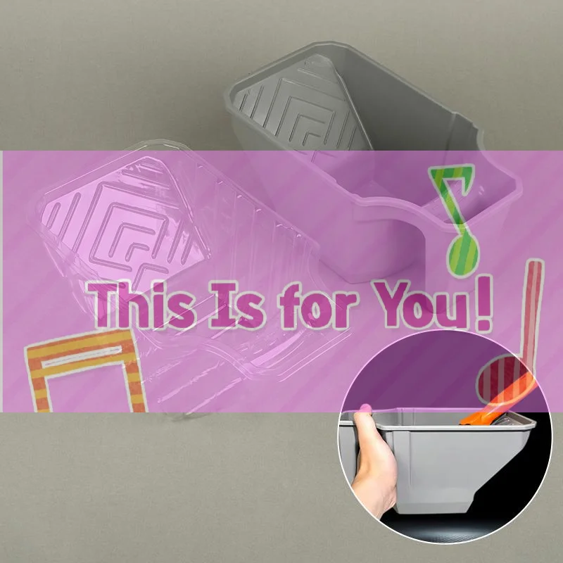 【HMA】4/10Pcs 4 Inches Disposable Color Mixing Cups With Hand Cups Environmental Protection PET Paint And Pigment Tray