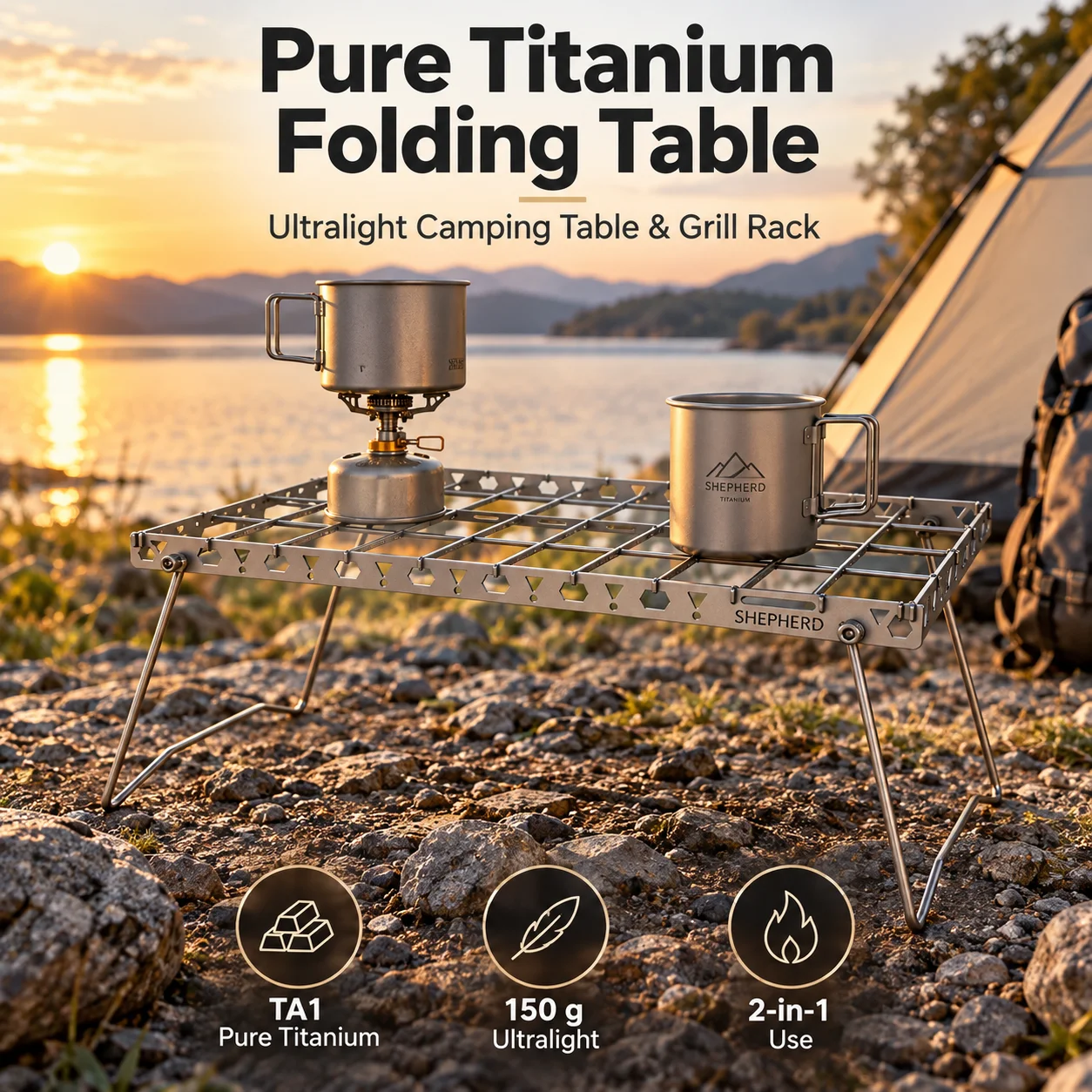 table-de-camping-pliante-en-titane-pur-portable-150-g-ultra-legere-avec-grille-de-cuisson-mini-table-tactique-pour-la-randonnee-le-trekking-et-la-cuisine-en-plein-air