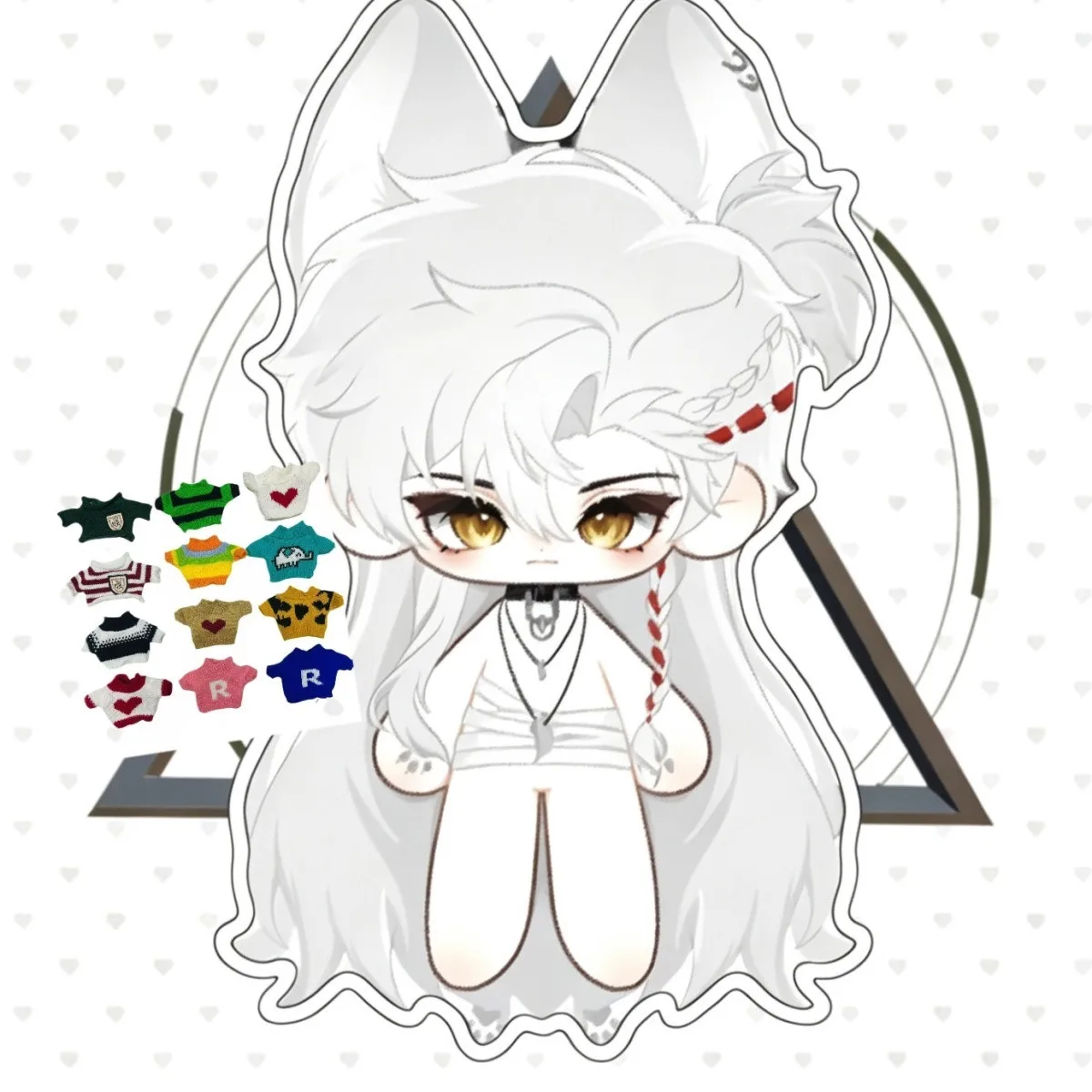 Reign Of Nightfall 20CM Wolf Attribute Plush Doll Cotton Stuffed Body Toys Kids Birthday Gifts