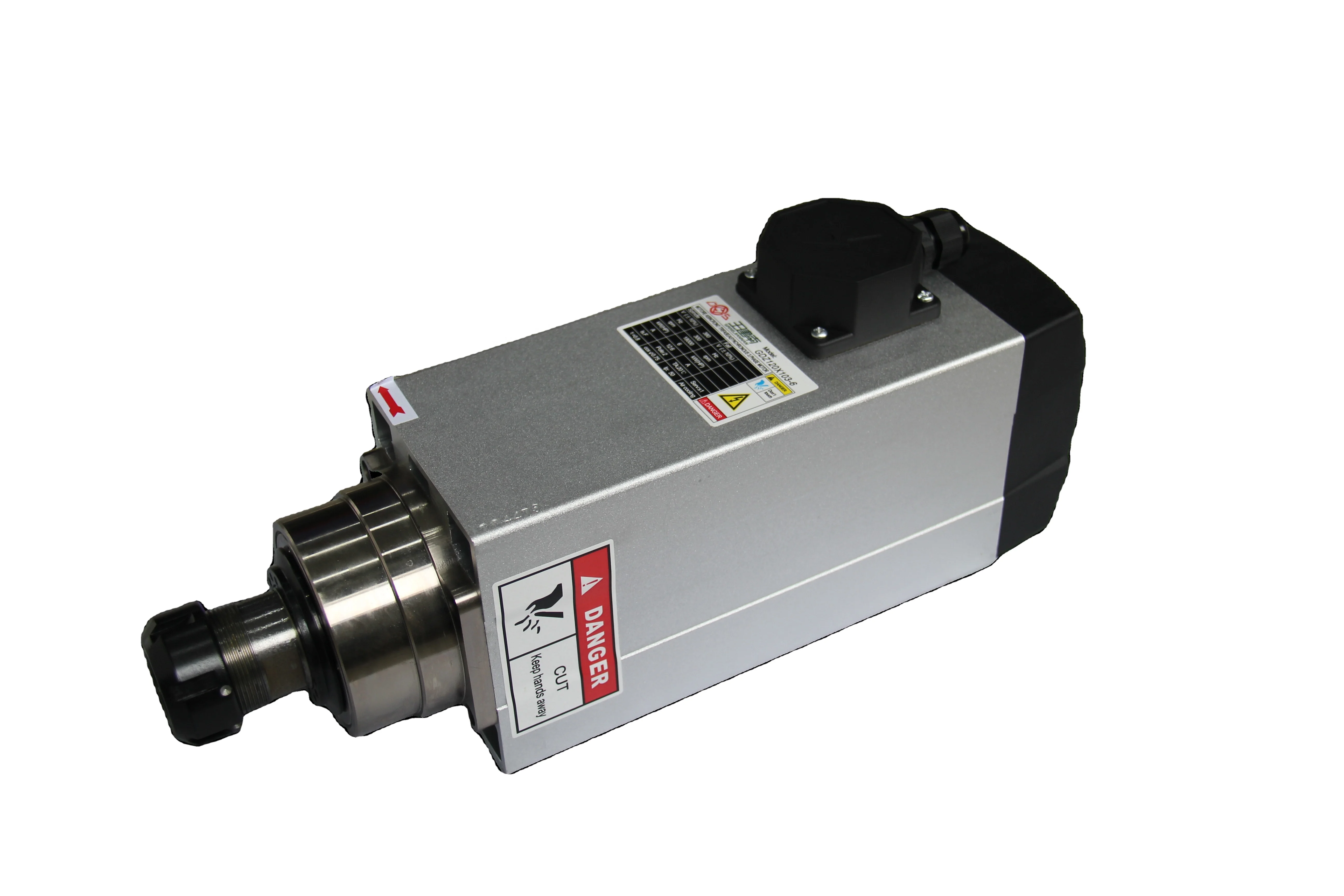 changsheng 6kw GDZ series square air cooling high speed CNC router spindle motor for engraving