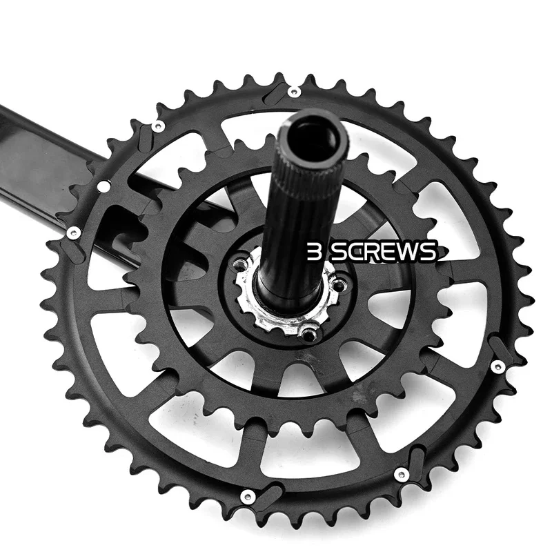 GOLDIX Road Bike Chainring 50-34T 52-36T 53-39T Double Chainwheel for SRAM Direct Mount 3-Bolt Crankset 10 11 12 Speed - view 6