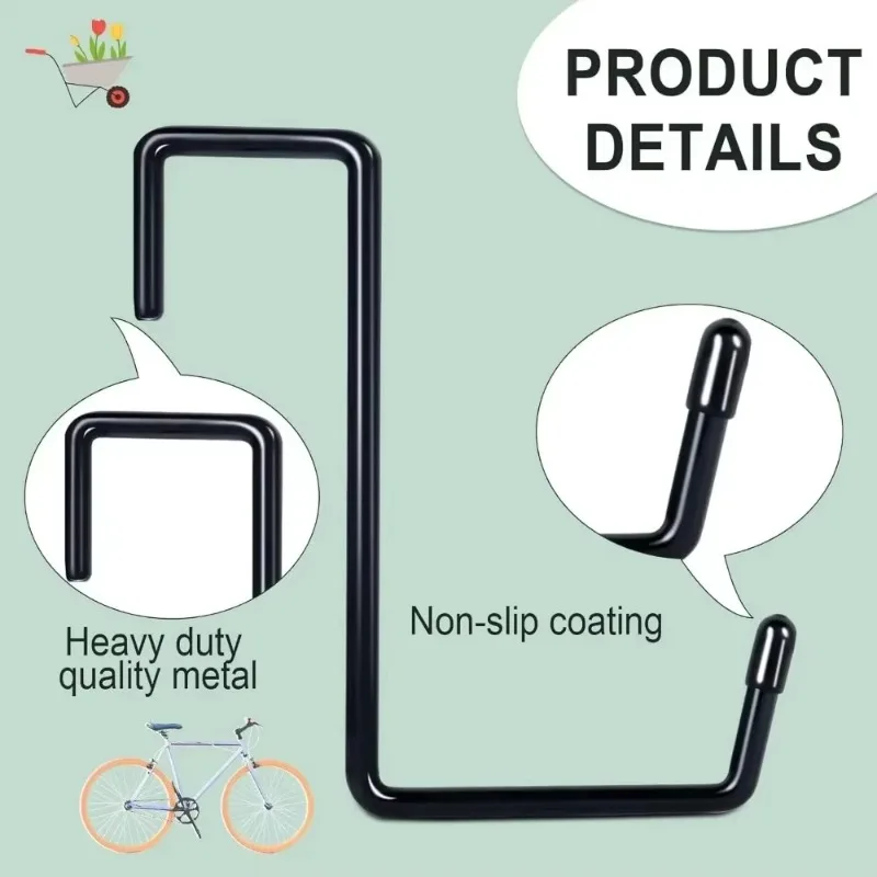 New S-Hooks Garage Hooks 1/3/6/9Pcs Heavy Duty Large No Drilling Required Ladder