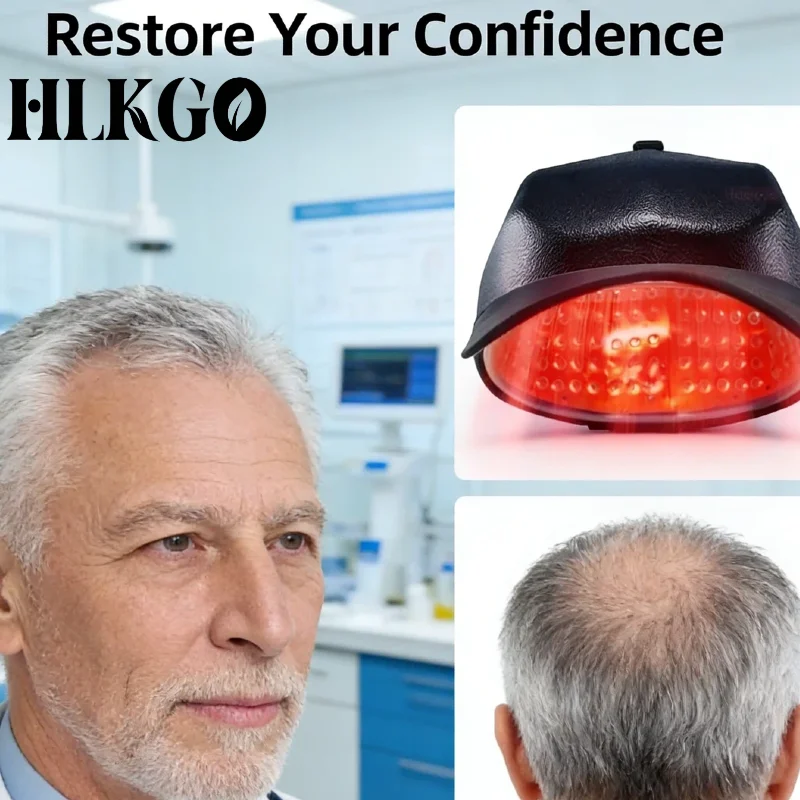Professional 96 Laser Diodes LLLT Hair Regrowth Helmet 650nm Full Coverage Red Light Cap for Men Women Thinning Scalp Care