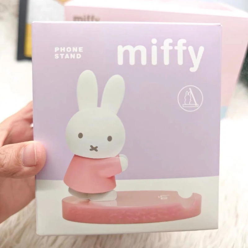 

Original Anime Miffy Rabbit Blind Box Toys Action Figure Bead Mobile Phone Stand Cute Doll Collection Ornaments Girls Boys Gifts