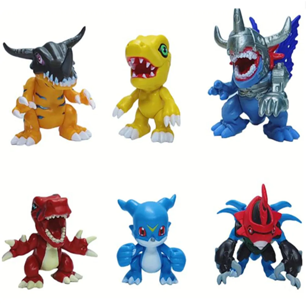 Figuras de acción de monstruos digitales, 1 piezas, vmon Agumon, Greymon, Digimon Adventure, evolución Digital, modelo de PVC, regalo para niños