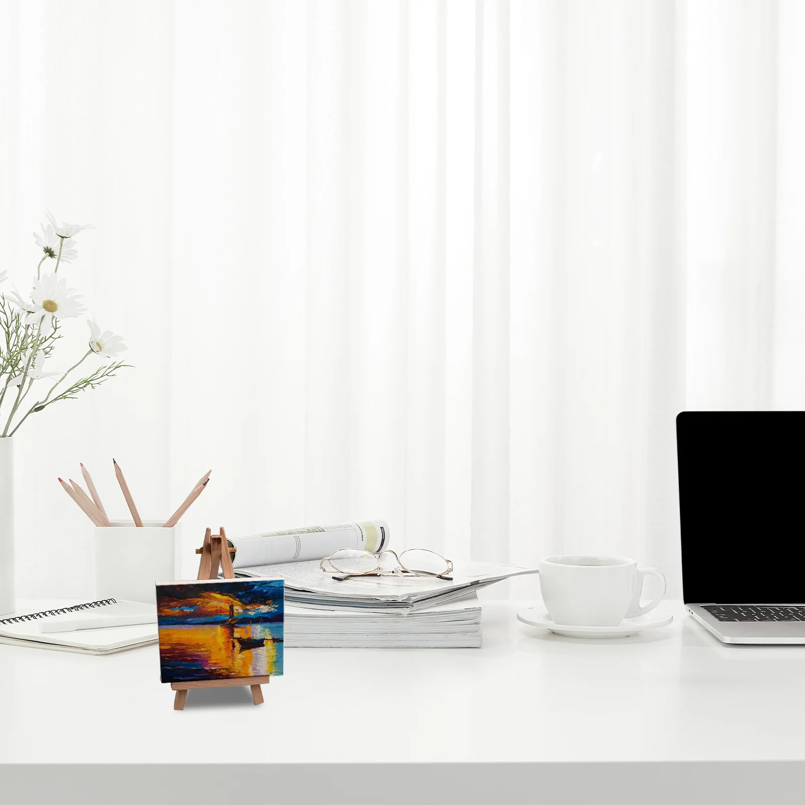 12 قطعة لوحات قماشية صغيرة للرسم الزيتي إطارات ممتدة فارغة لوحات فنية ذاتية الصنع لوازم الطلاء الزيتي إطارات نقالة الفنون