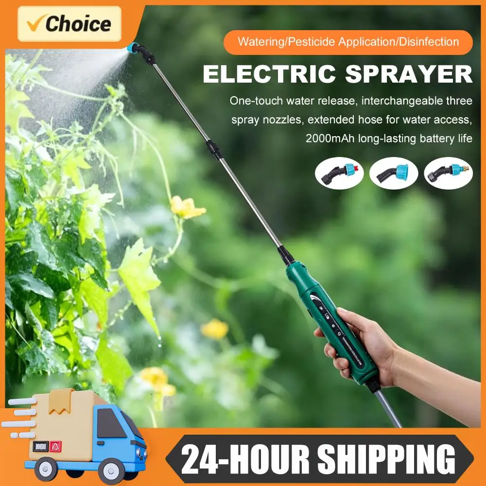 

31 Inch Battery Powered Sprayer Wand Rechargeable Electric Sprayer Telescopic Wand for Lawn and Garden Plant Watering