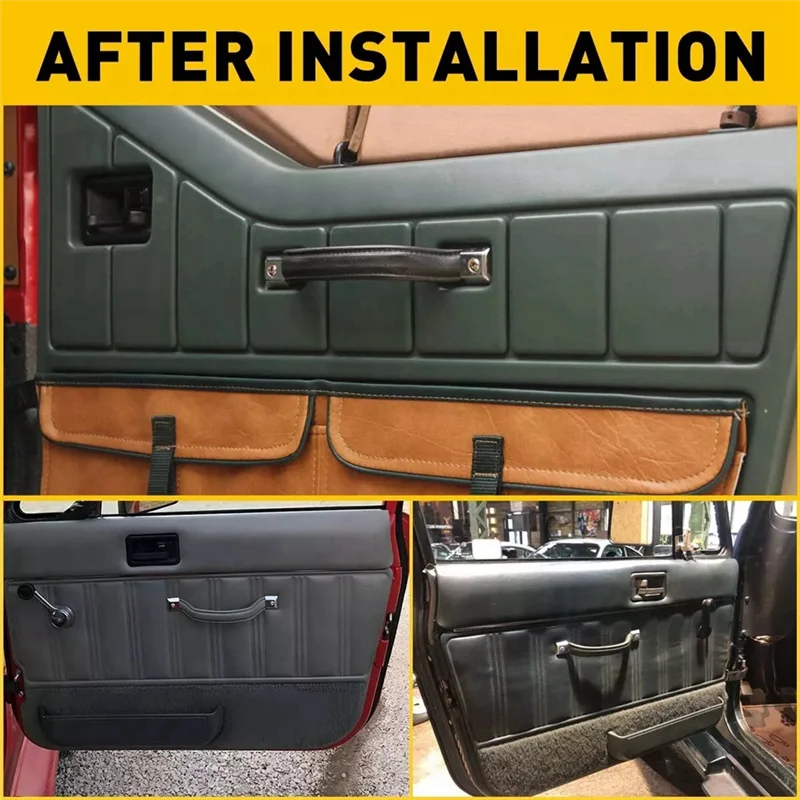 

2Pcs Car Interior Door Handle Strap Pull For Jeep CJ5 CJ7 CJ8 Wrangler YJ 1987-1995 55009801KS