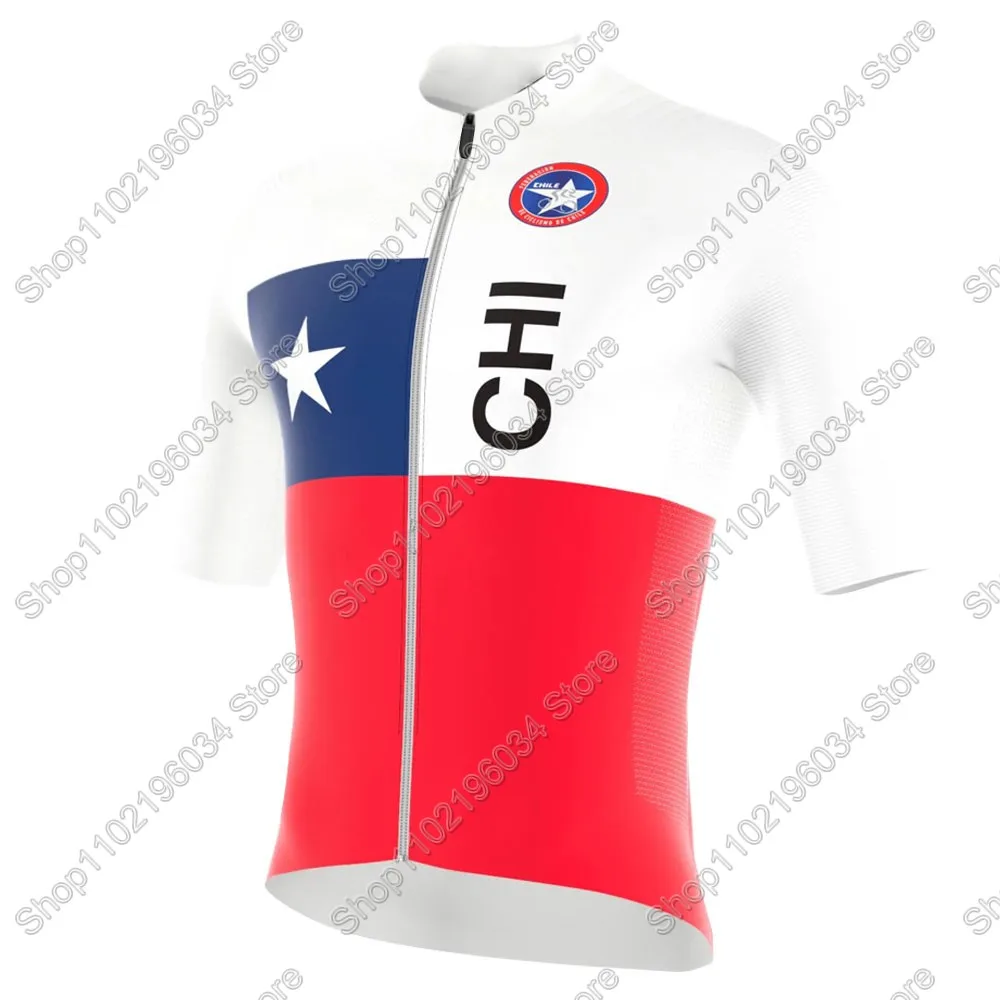 2025 Chile Cycling Jersey National Team Set Summer Cycling Clothing Road Bike Shirts Suit Bicycle bib Shorts MTB Maillot