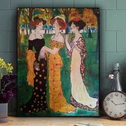 Gustav Klimt Lady in the park Diamond Painting new 2024 Full Diamond Mosaic Jewelry cross stitch Ancient Woman SisterDecor