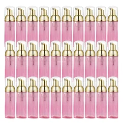 30Pcs 60ml Plastic Empty Foam Pump Bottle Eyelash Cosmetic Pump Bottle Cleaning Brush Eyelash Combing Brush Set Skin Care Tools