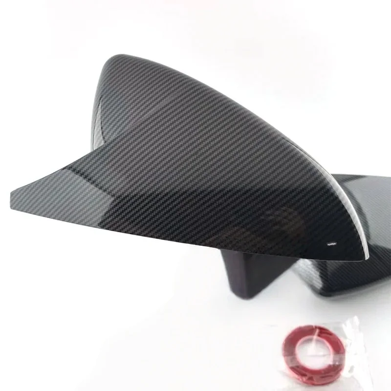 

For Mazda 3 Axela 2019 2020-2024 Car Rearview Side Mirror Cover Wing Cap Exterior Door Case Trim Carbon Fiber Look