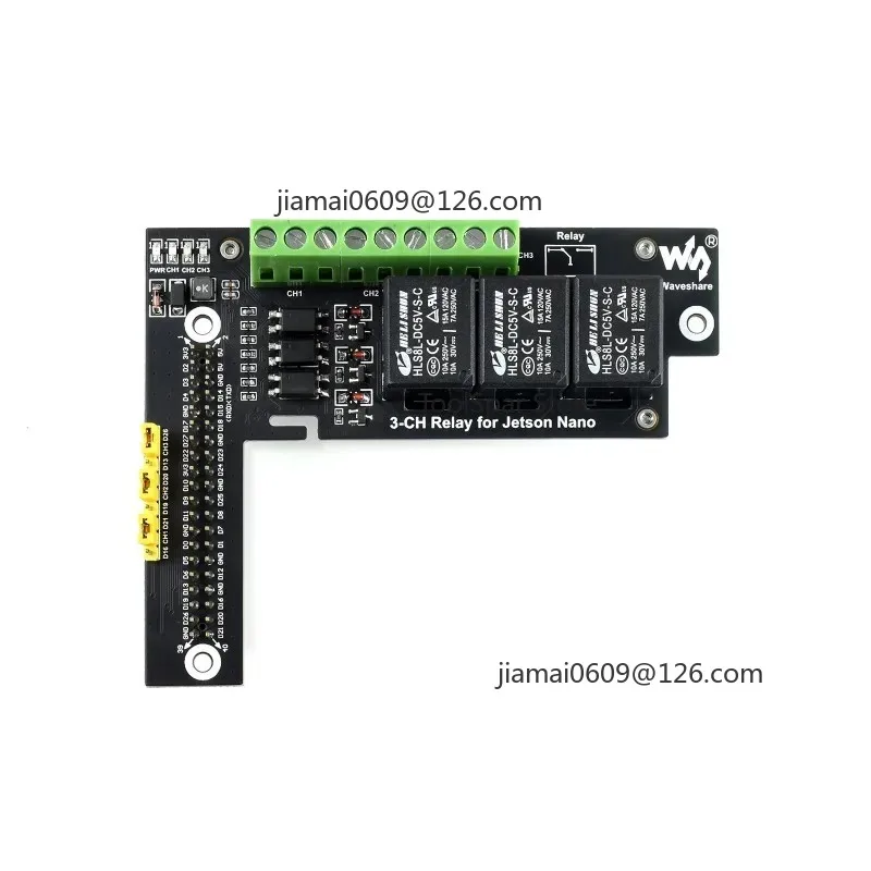 3‑Channel Relay Expansion Board Optocoupler Isolation Module Compatible With Jetson Nano Controller