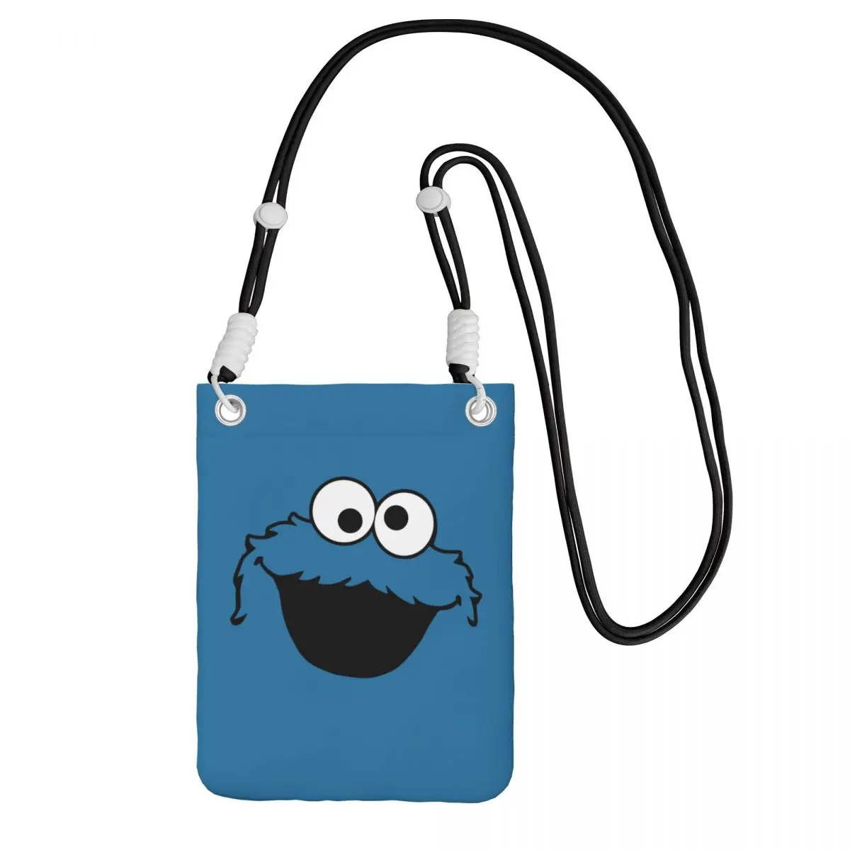 

Custom Cookie Monster Carry Mobile Phone Bag Diagonally Women Men Television Shoulder Crossbody Bag Adjustable Length City Walk