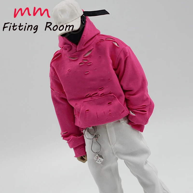 

Мужская толстовка с капюшоном в масштабе 1/6 с отверстиями, подходит для 12-дюймовых фигурок солдат, аксессуар.