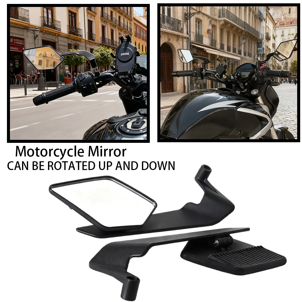 

Регулируемое зеркало бокового вида для мотоцикла, крыло и стекло для Yamaha Kawasaki Suzuki Ducati Honda, аксессуары