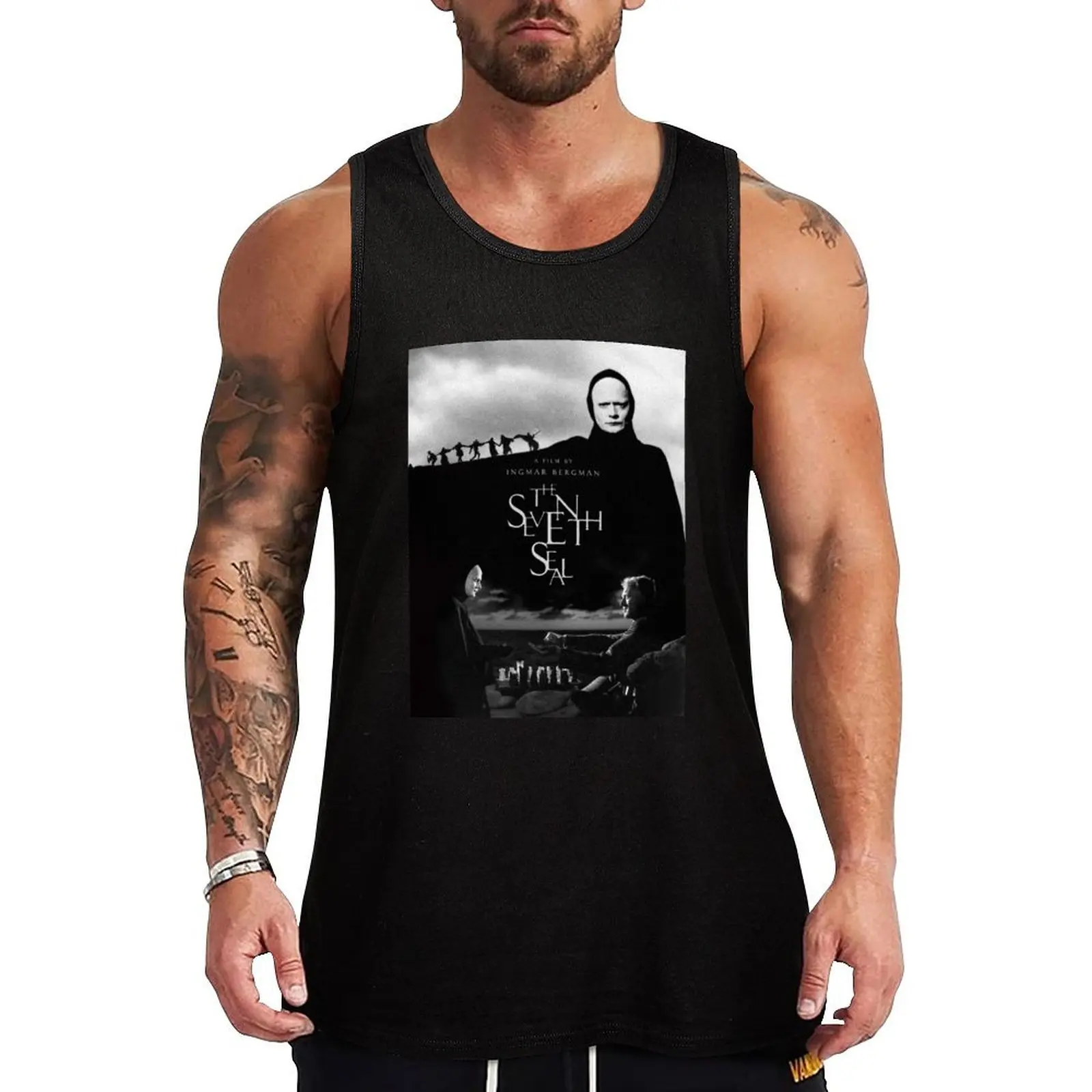 The Seventh Seal vintage Tank Top summer clothes man 2024 Men's gym t-shirts