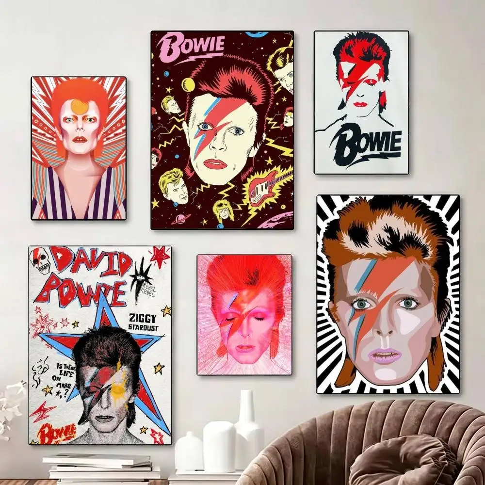 For D-DavidS B-BowieS Poster Perfect Space Sticker Self Adhesive for Office Home Theater Wall Art Decor Fancy Gift