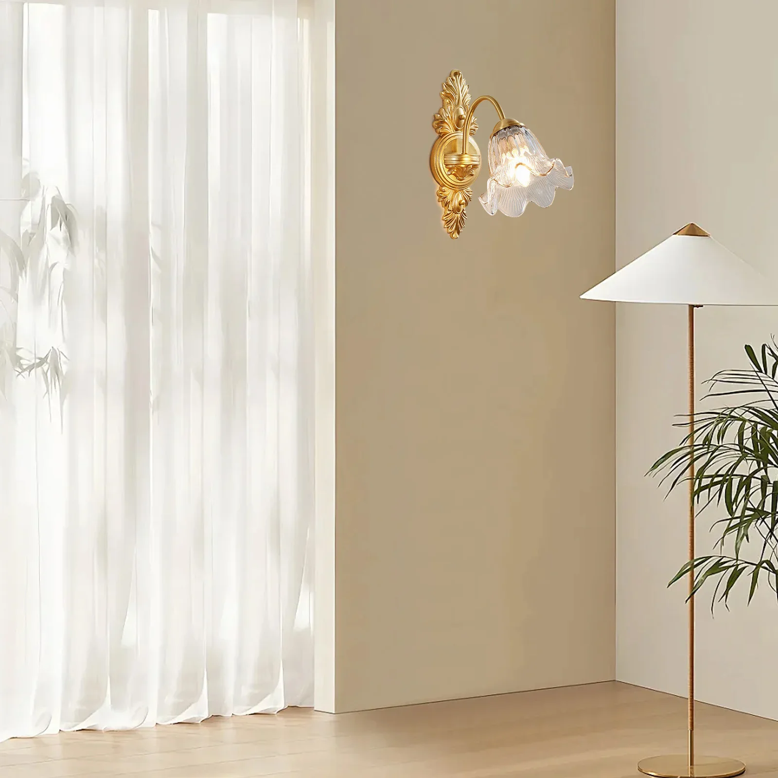 

Copper Wall Lamp Curved Stem Robust Lamp Rod Riser Replacement Part Ideal for DIY Light Fixture Repair Arm Rods