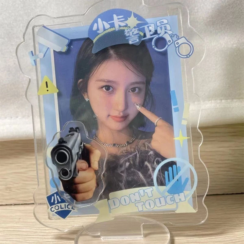 Kawaii 3 Polegada kpop photocard titular ídolo cartão de exibição titular pequeno cartão caso protetor kpop idóis photo frame decoração