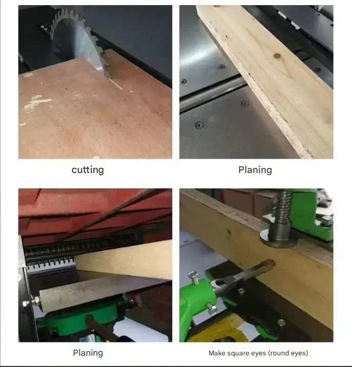 7 in 1 Multi Function Combination Woodworking Machine for Carpentry and Furniture Making