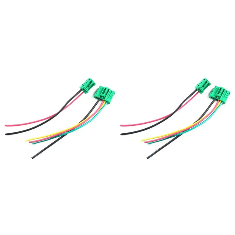 

Unusual 2X Blower Motor Heater Fan Resistor Connector Wire 27150-ED70A 7701207718 For Nissan Tiida Livina Citroen