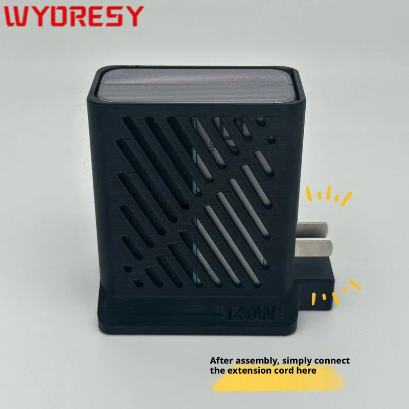 For CUKTECH (AD1404U 15 Series 140W Charger) Charger Dock Solid Frame Secure Power Adapter On Flat Desktop Surface