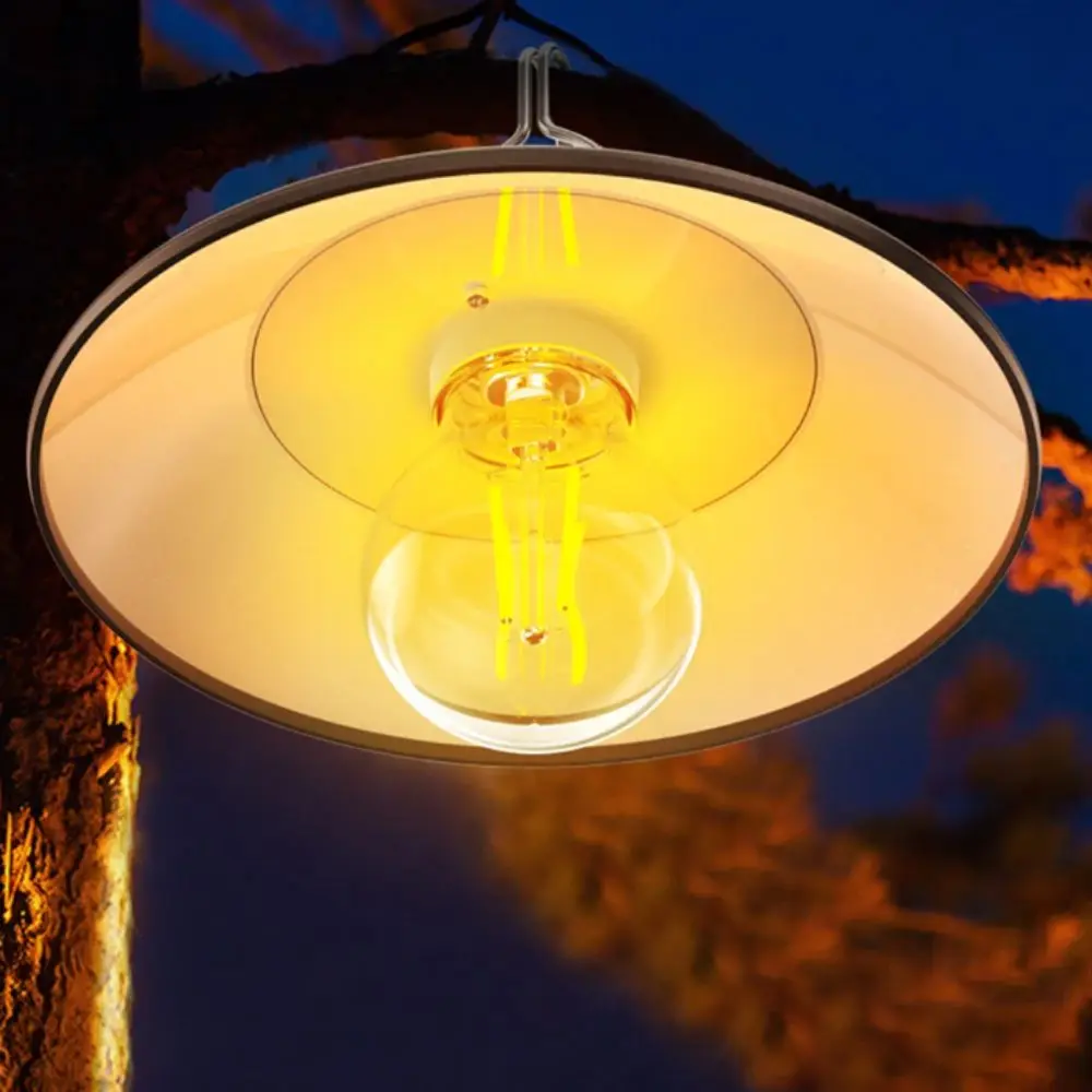 USB Rechargeable Retro Camping Lantern Type-C Charging Retro Decorative LED Tent Lamp With Hook Waterproof Camping Light