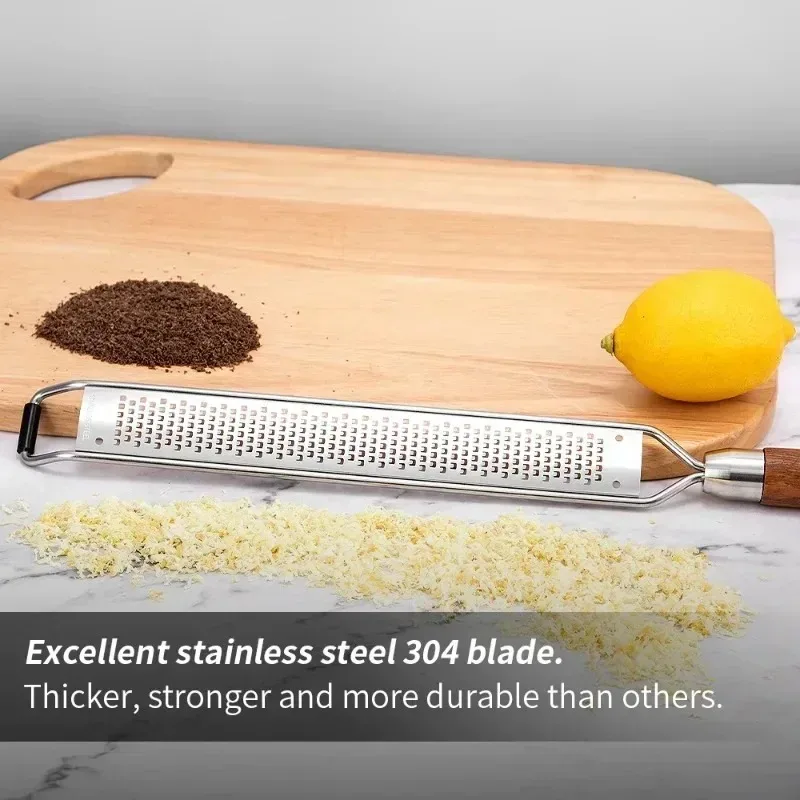 Lemon Zester Grater Heavy Duty Kitchen Tool for Cheese,Ginger,Garlic,Chocolate,Vegetables Fruits Stainless Steel Butter Grater