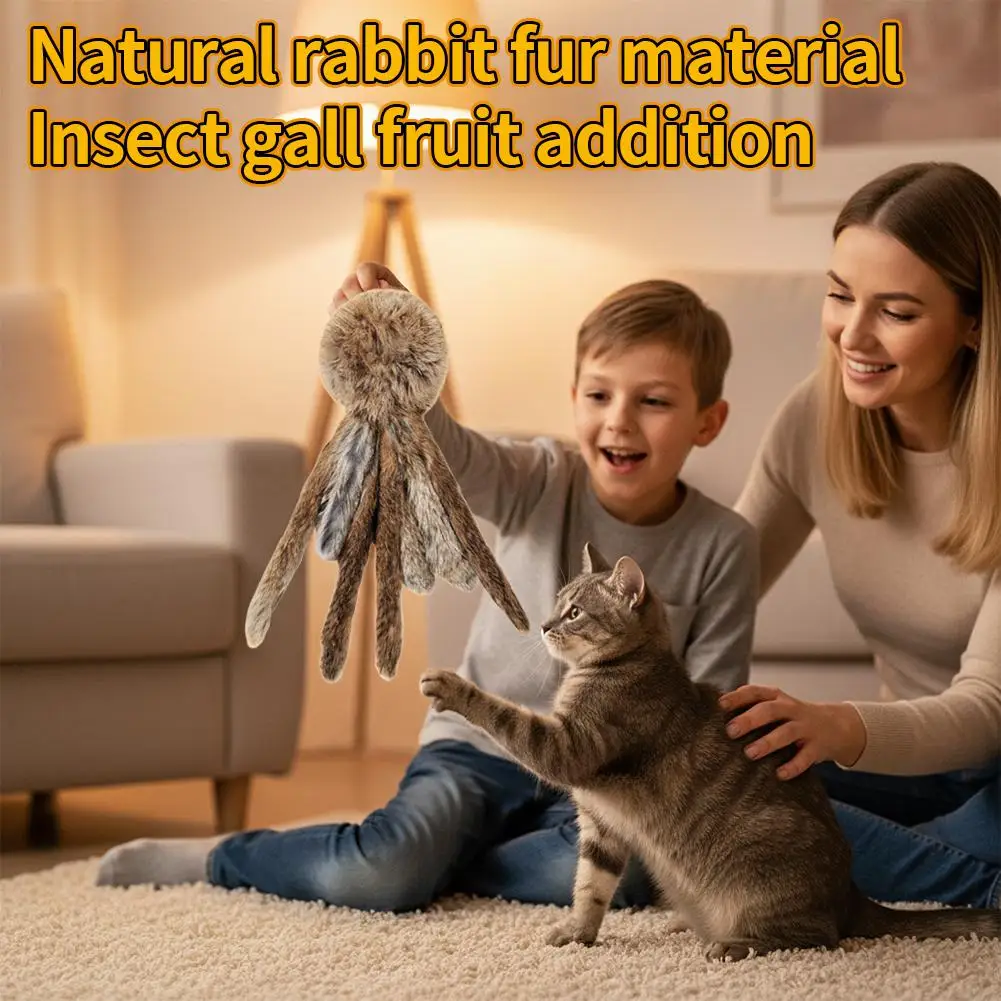 Artificial Rabbit Fur Cat Toys Hunting Ability Training Toy Roft Fur Pets Teasing Toys Relieving Boredom Interactive toy