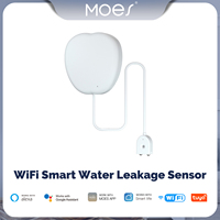 New WiFi Smart Flood Sensor Water Leakage Detector Flood Notification Alert Overflow Security Alarm System Tuya Smart Life App