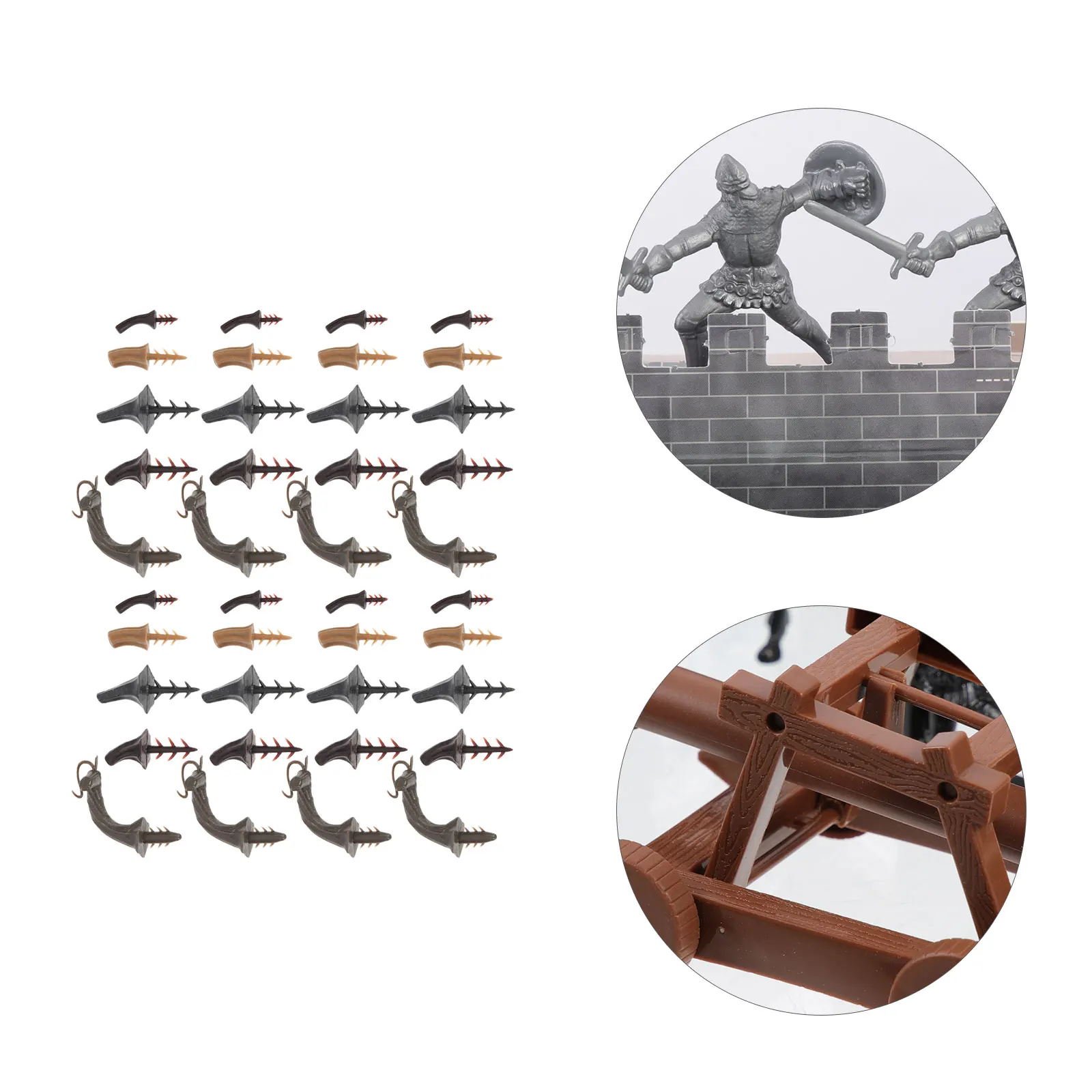 Pumpkin Stem Craft Kit 40 Pcs Plastic DIY Handles for Halloween Decor Faux Pumpkin Making Accessories