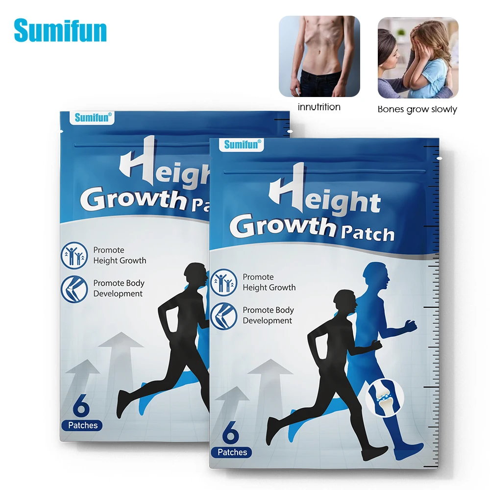 6/12/18Pcs Sumifun Height Increase Patch Promote Bone Growth Foot Plaster Body Grow Taller Acupoint Stimulation Health Sticker