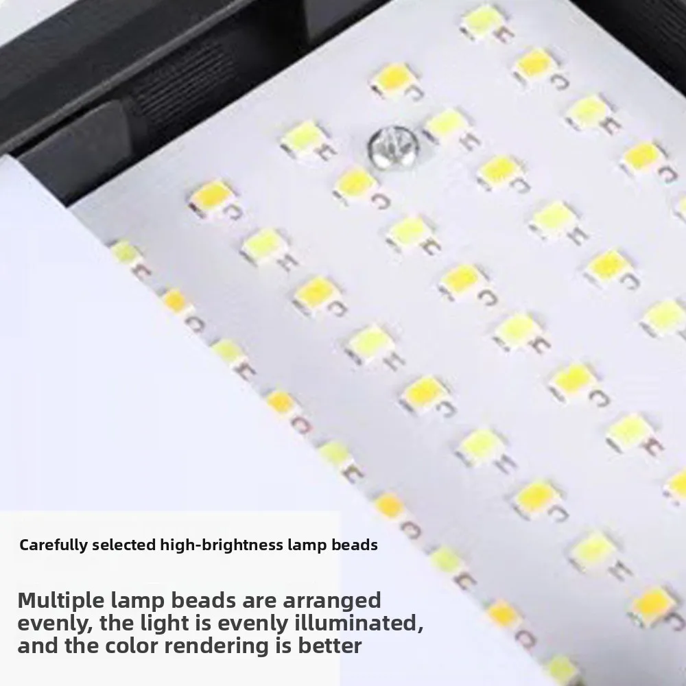 With Tripod LED Photography Video Light Full Screen 4 Color Cards Photography Fill Lamp Line Control 6inch Photography LED Light