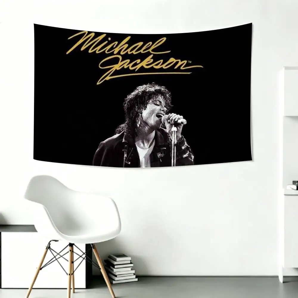 S-Singer M-Michael J-Jackson Flags Wall Hanging Background Art