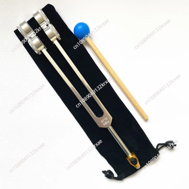 32HZ Aluminum Tuning Fork Tool with Hammer Healing Sound Vibration Diagnostic Therapy Health Care Tool