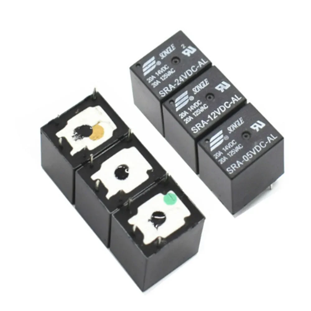 5PCS Automotive Relays SRA-05VDC-AL SRA-12VDC-AL SRA-24VDC-AL 5V 12V 24V 20A T74 4PIN Relays Wholesale Price