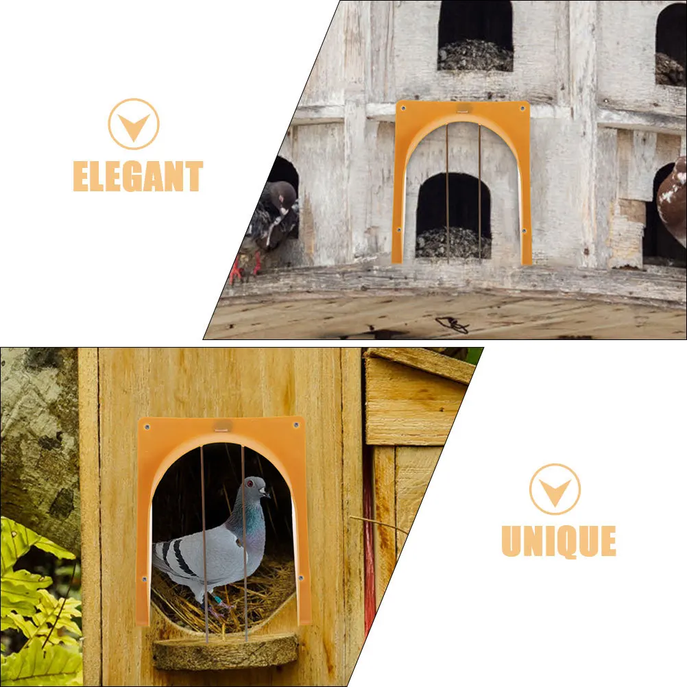 

One Way Pigeon Racing Door Plastic Stainless Steel Durable Entrance Bird Cage Door European Style Accessory Pigeon Doors