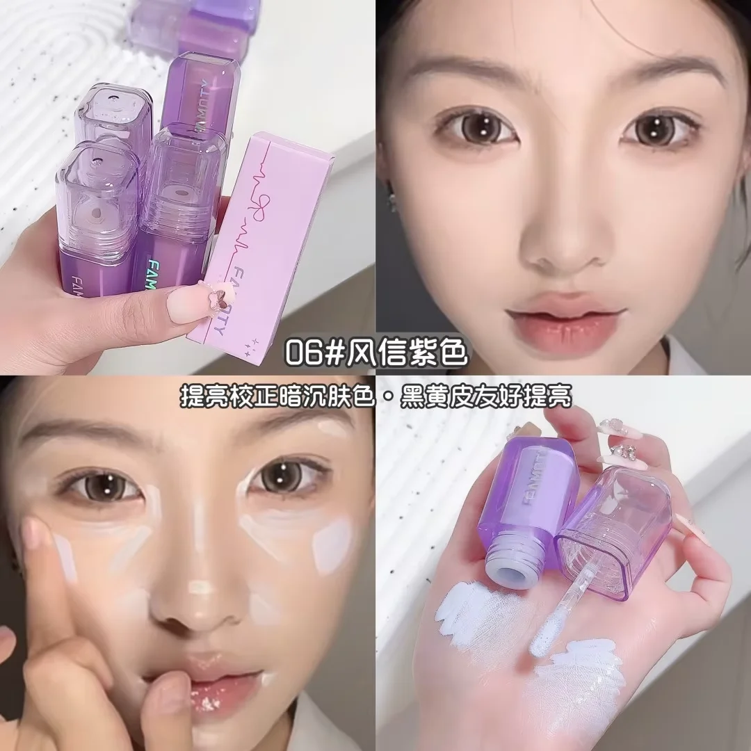 FAMOTY Water Velvet Highlighter And Concealer Hydrating Formula Illuminates Under-Eye Area Conceals Imperfections