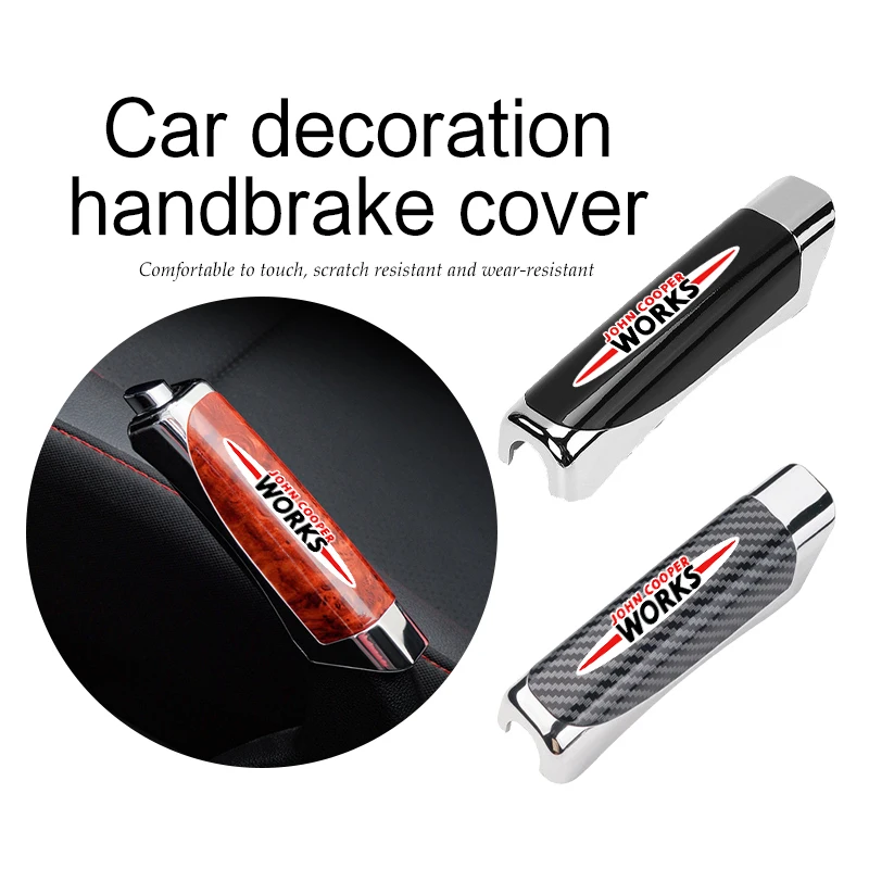 Car Handbrake Sleeve ABS Hand Brake Grips Cover Knob Protector For MINI Cooper One S JCW Countryman R56 R50 R53 R55 F56 F55